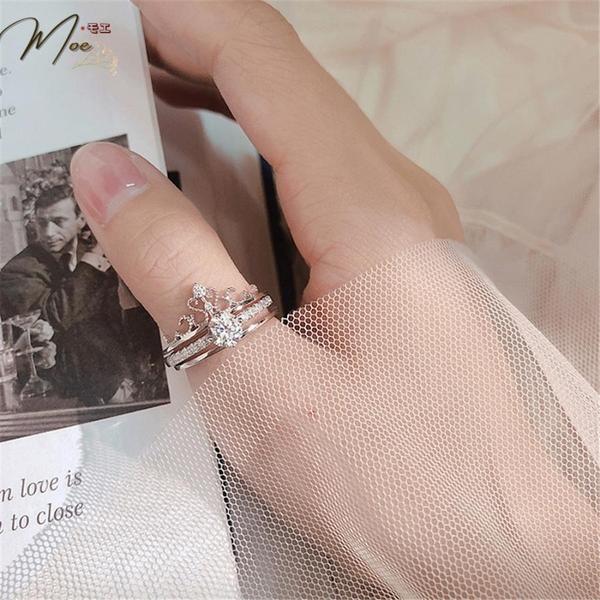 N33 - Set nhẫn vương miện hở