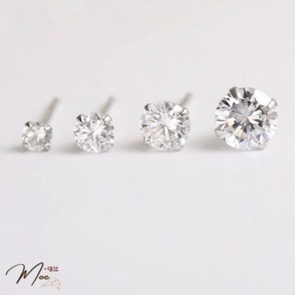 K81 - Khuyên tai nụ đá basic