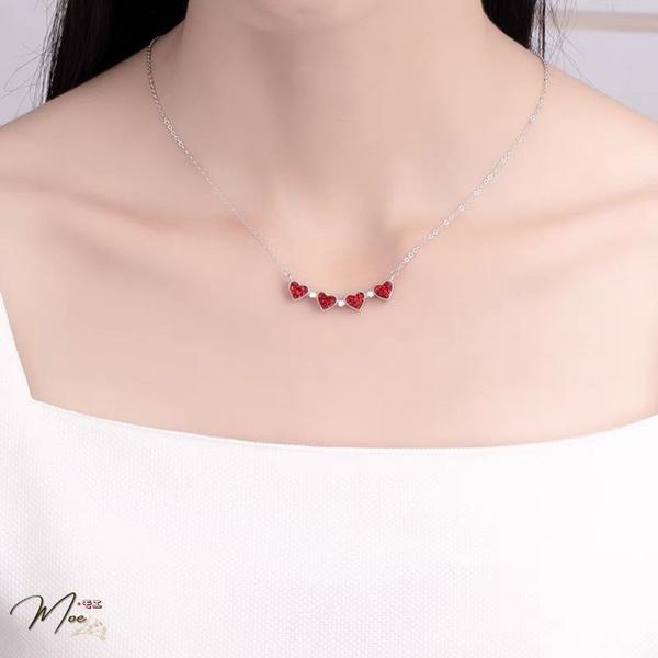 D53 - Dây chuyển cỏ 4 lá nam châm 2 màu