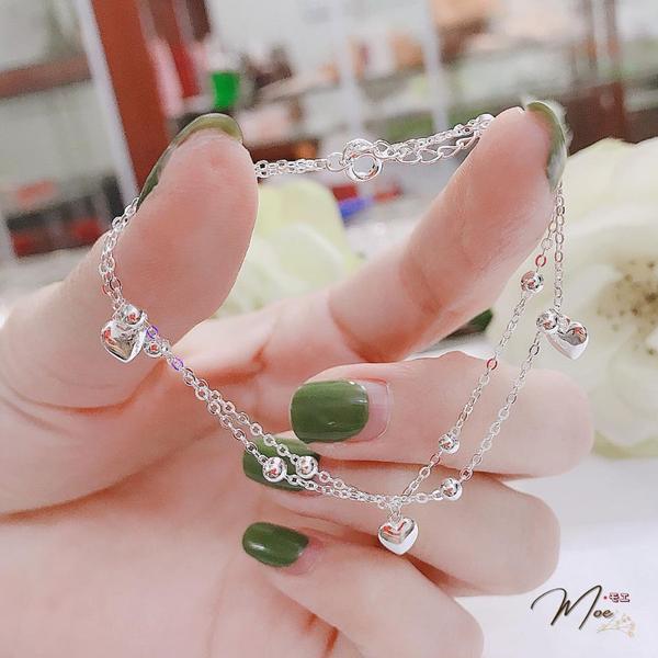 LT40 - Lắc tay trái tim đôi