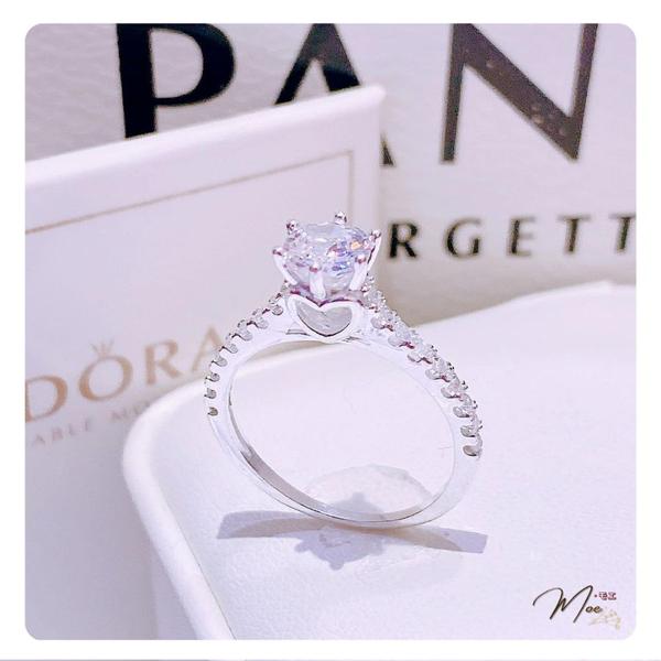 N107 - Nhẫn đá chủ cầu hôn trái tim