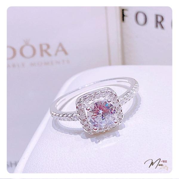 N51 - Nhẫn đá chủ vuông 6ly viền đá