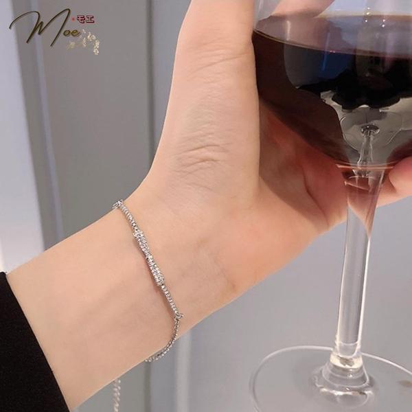 LT67 - Lắc tay nơ đá dây rút