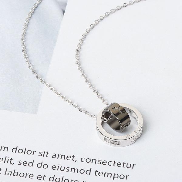 D180 - Dây chuyền đôi lồng vô cực vĩnh cửu