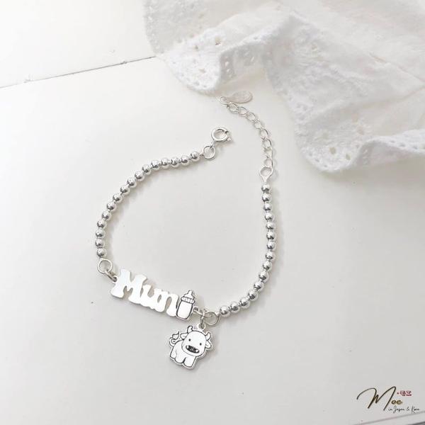 B1 - Lắc tay bi khắc tên charm con giáp