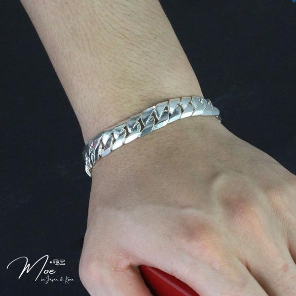 MT5 - Lắc tay nam họng xích lưỡi cưa trơn cá tính (6,5c)