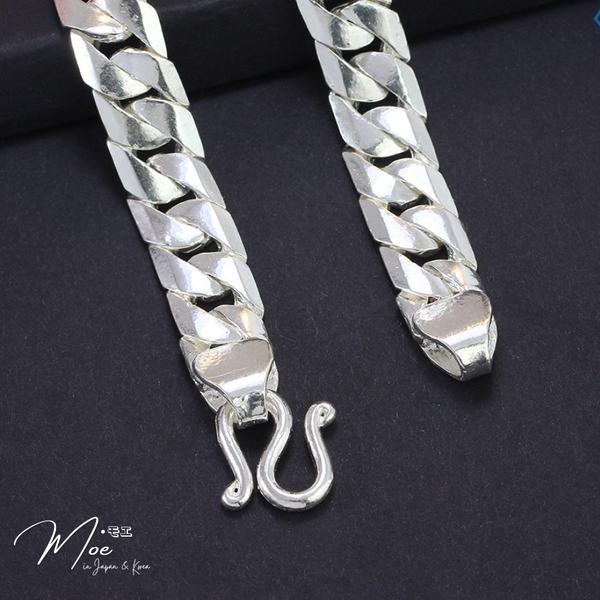 MT5 - Lắc tay nam họng xích lưỡi cưa trơn cá tính (6,5c)