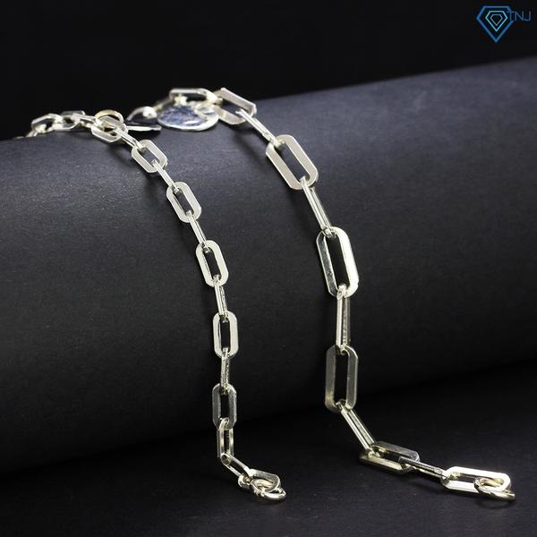 ĐT27 - Lắc tay đôi họng vuông charm tròn