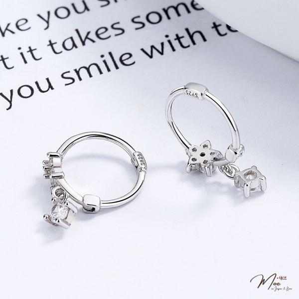 K117 - Khuyên tai bấm hoa sao biển