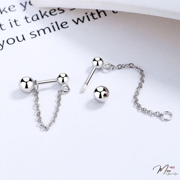 K227 - Khuyên tai dải bi ren cá tính