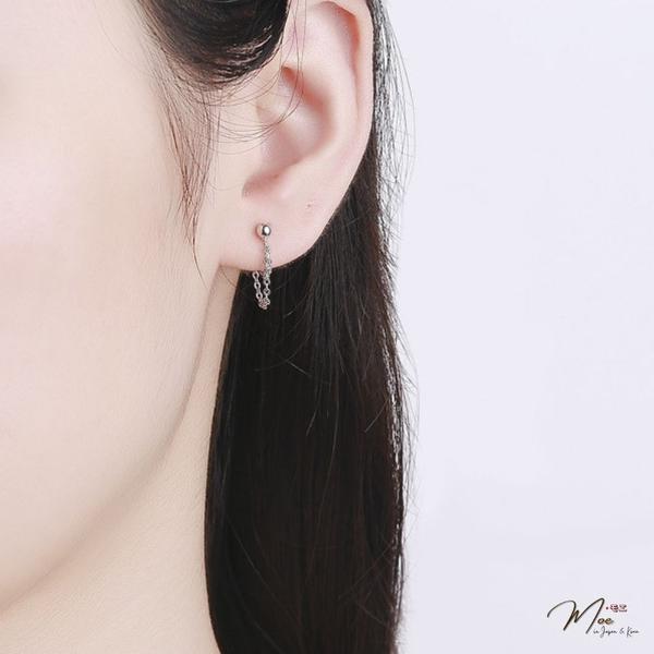 K227 - Khuyên tai dải bi ren cá tính