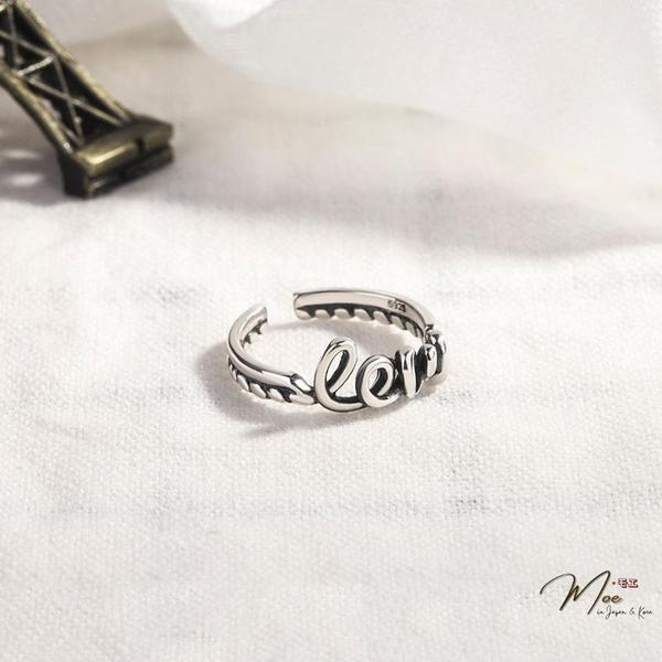 N131 - Nhẫn love sơn đen freesize