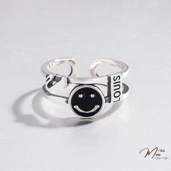 N125 - Nhẫn mặt cười Smile Louis freesize