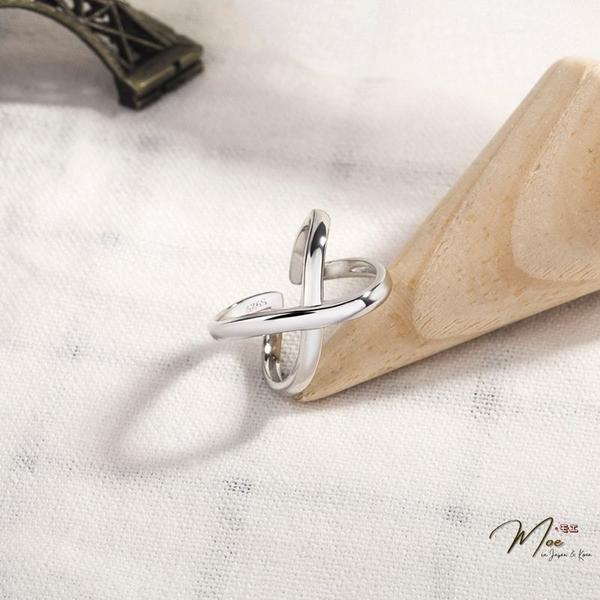 N121 - Nhẫn chữ X trơn cá tính freesize