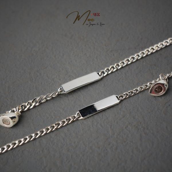 ĐT32 - Lắc tay đôi nam châm mặt thẻ khắc