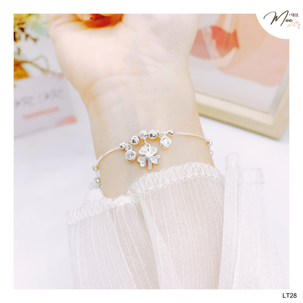 LT28 - Lắc tay Cỏ 4 lá charm