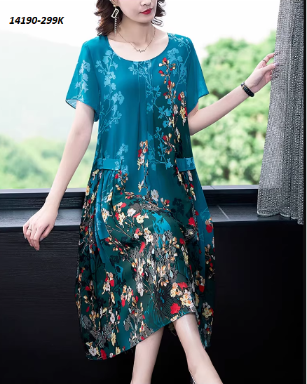 14190-Đầm suông cổ tròn in hoa cách điệu(voan, lót)_thumbnail_3