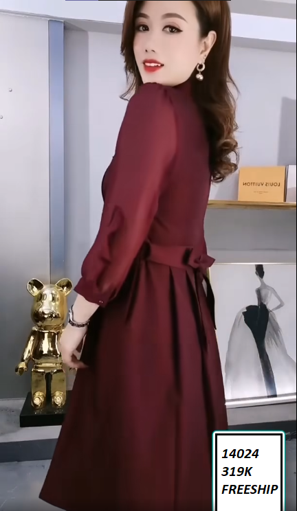 14024-Đầm xòe tay dài cổ sơ mi kết hoa (voan)FREESHIP_thumbnail_3