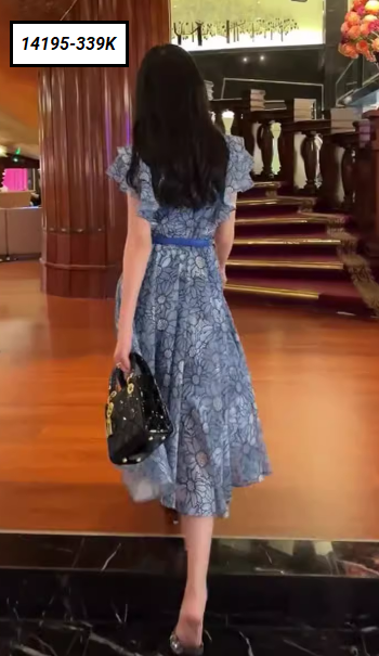 14195-Đầm dài in hoa tay bèo cổ trụ kết nút_thumbnail_3