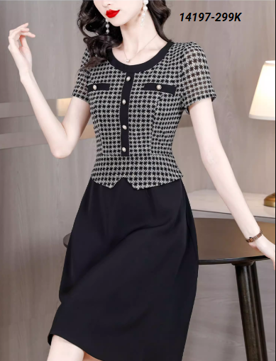 14197-Đầm suông peplum hoa sọc kết nút (thun lụa)_thumbnail_4