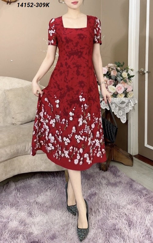 14152-Đầm suông lụa hoa chân xinh xắn (lụa mango)FREESHIP_thumbnail_0