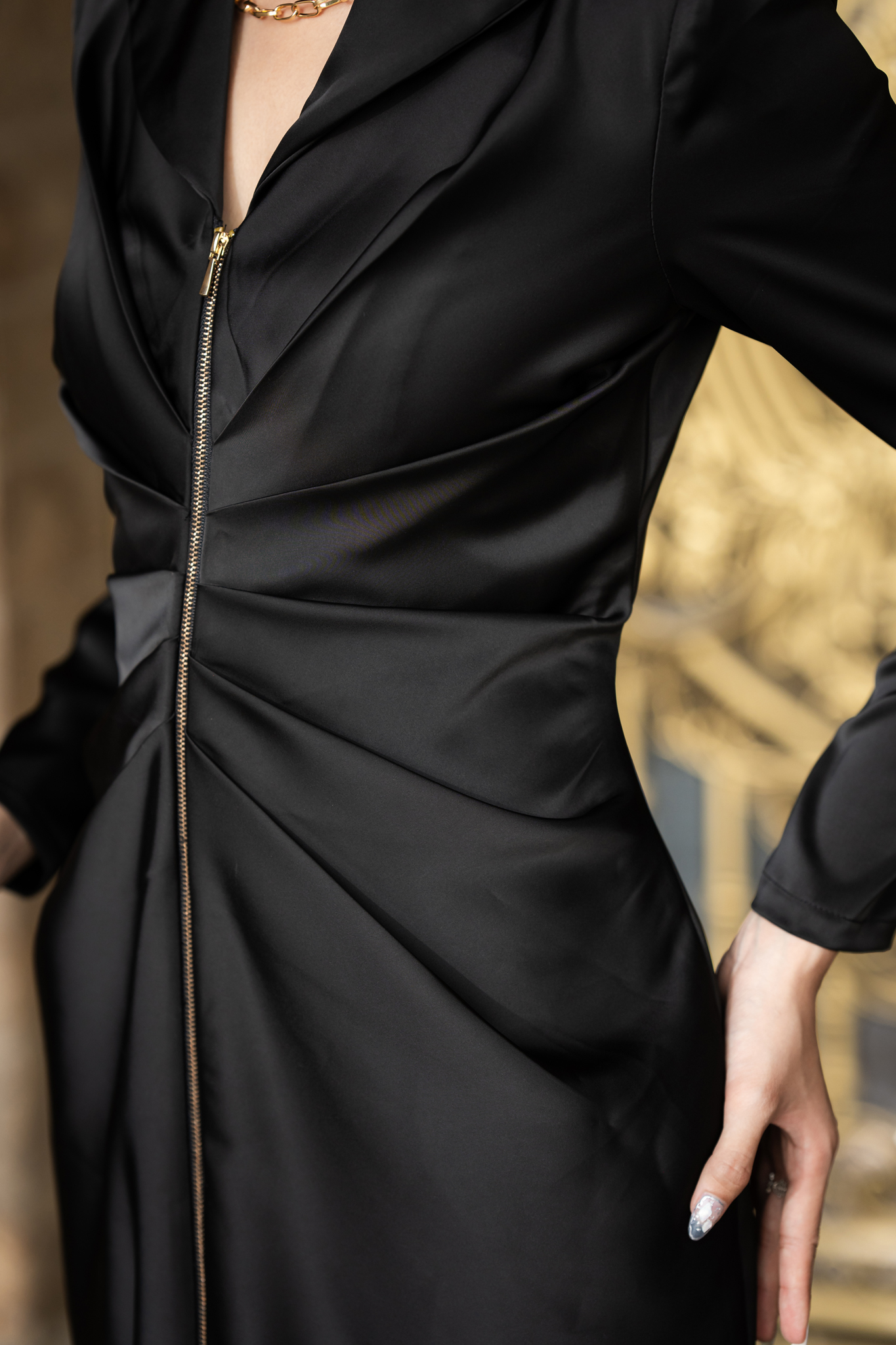 ĐẦM ĐI TIỆC MÀU ĐEN DÀI TAY- MELY DRESS_thumbnail_1