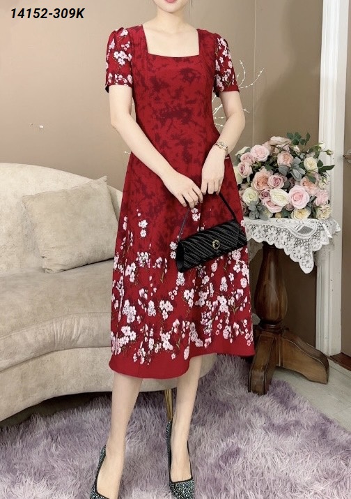 14152-Đầm suông lụa hoa chân xinh xắn (lụa mango)FREESHIP_thumbnail_1