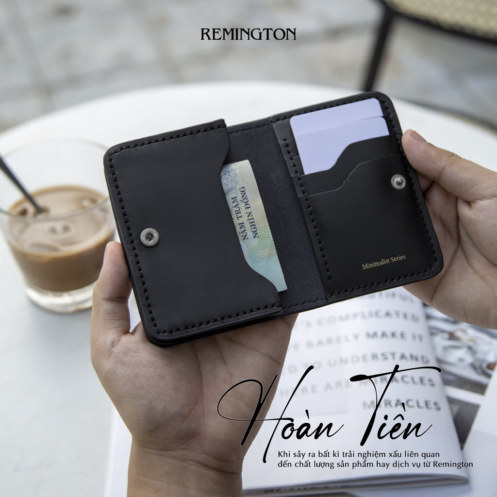 Ví nam mini nhỏ gọn CARD GAVIL thiết kế ngăn gợn sóng chất liệu da nappa thượng hạng thương hiệu REMINGTON_thumbnail_5