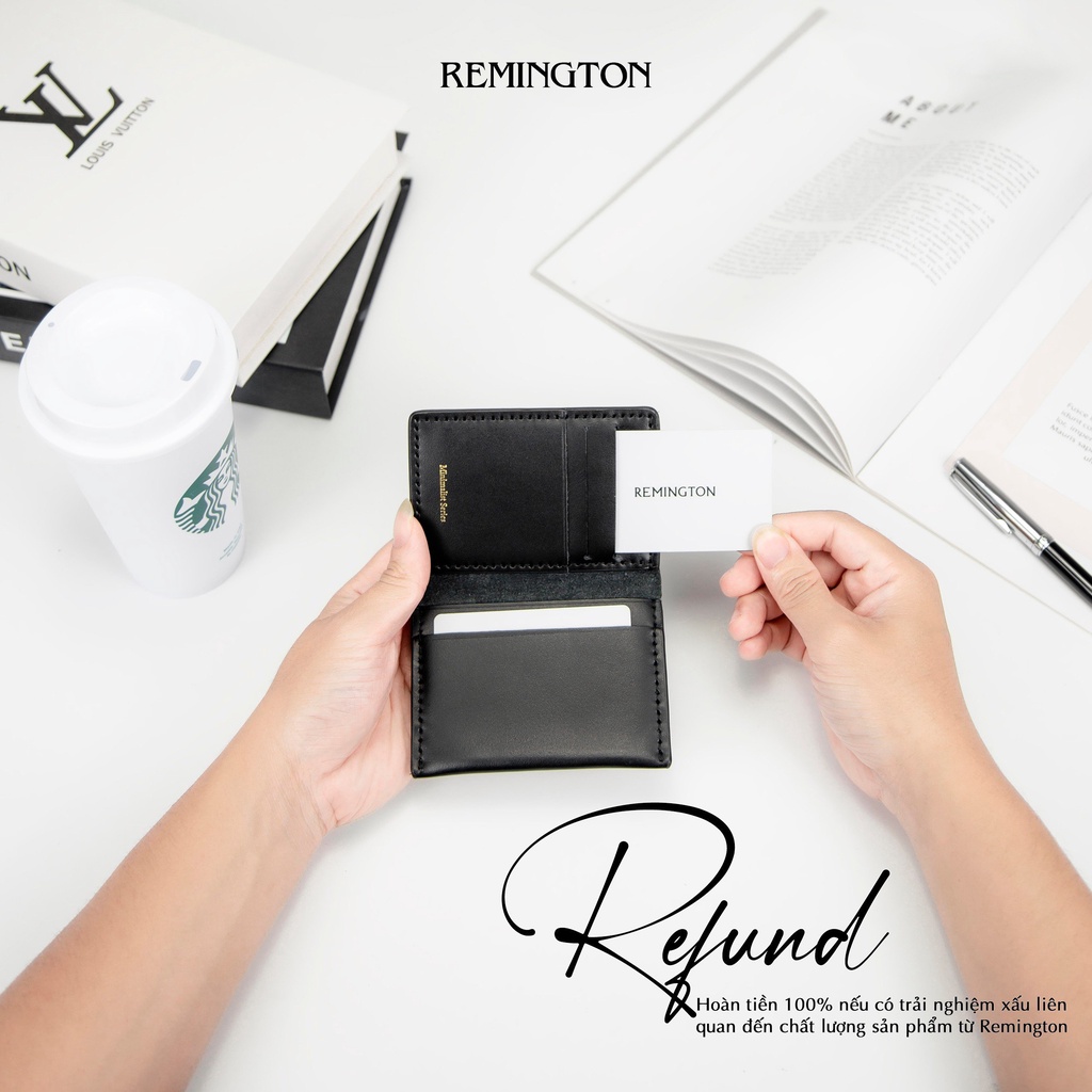 Ví nam mini nhỏ gọn CARD RYDER thiết kế tối giản da bò nappa cao cấp thương hiệu REMINGTON_thumbnail_6