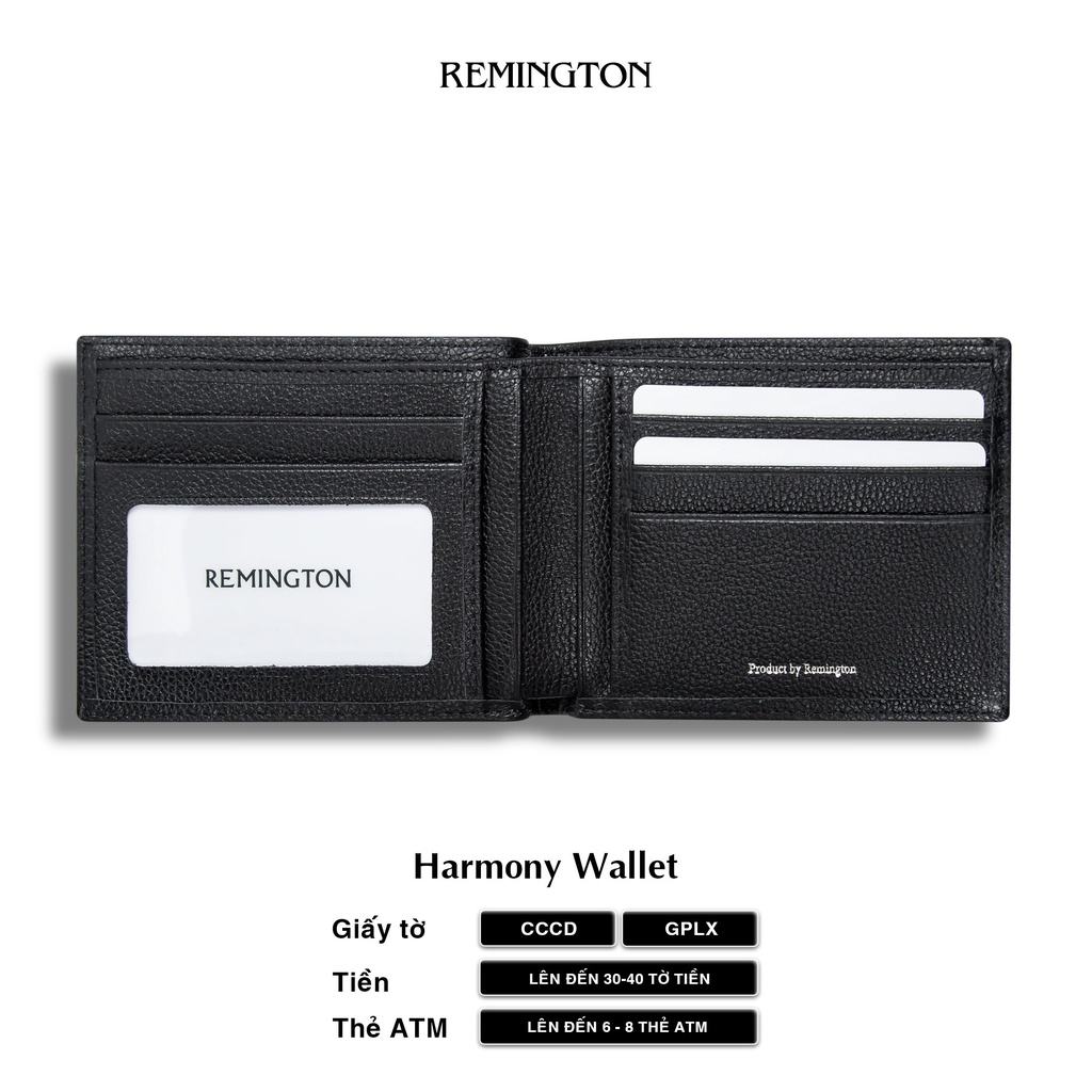 Ví nam mini Remington - Harmony Wallet miễn phí in 3 ảnh và tặng kèm hộp, túi giấy làm quà tặng cho người yêu hoặc bố_thumbnail_1