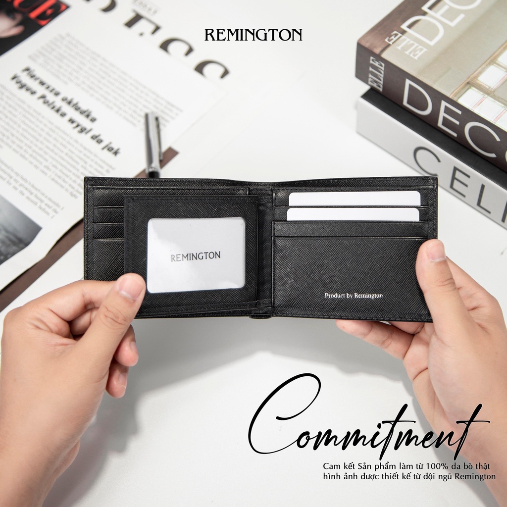 Ví nam mini Remington - Mark Wallet miễn phí in 3 ảnh và tặng kèm hộp, túi giấy làm quà tặng cho người yêu hoặc bố_thumbnail_8