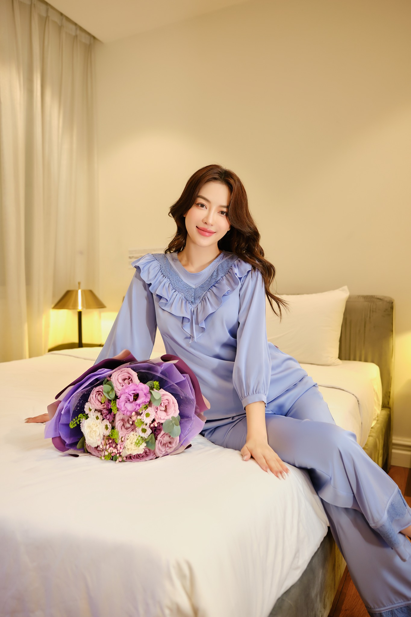 Bộ ngủ dài tay, quần dài BN417