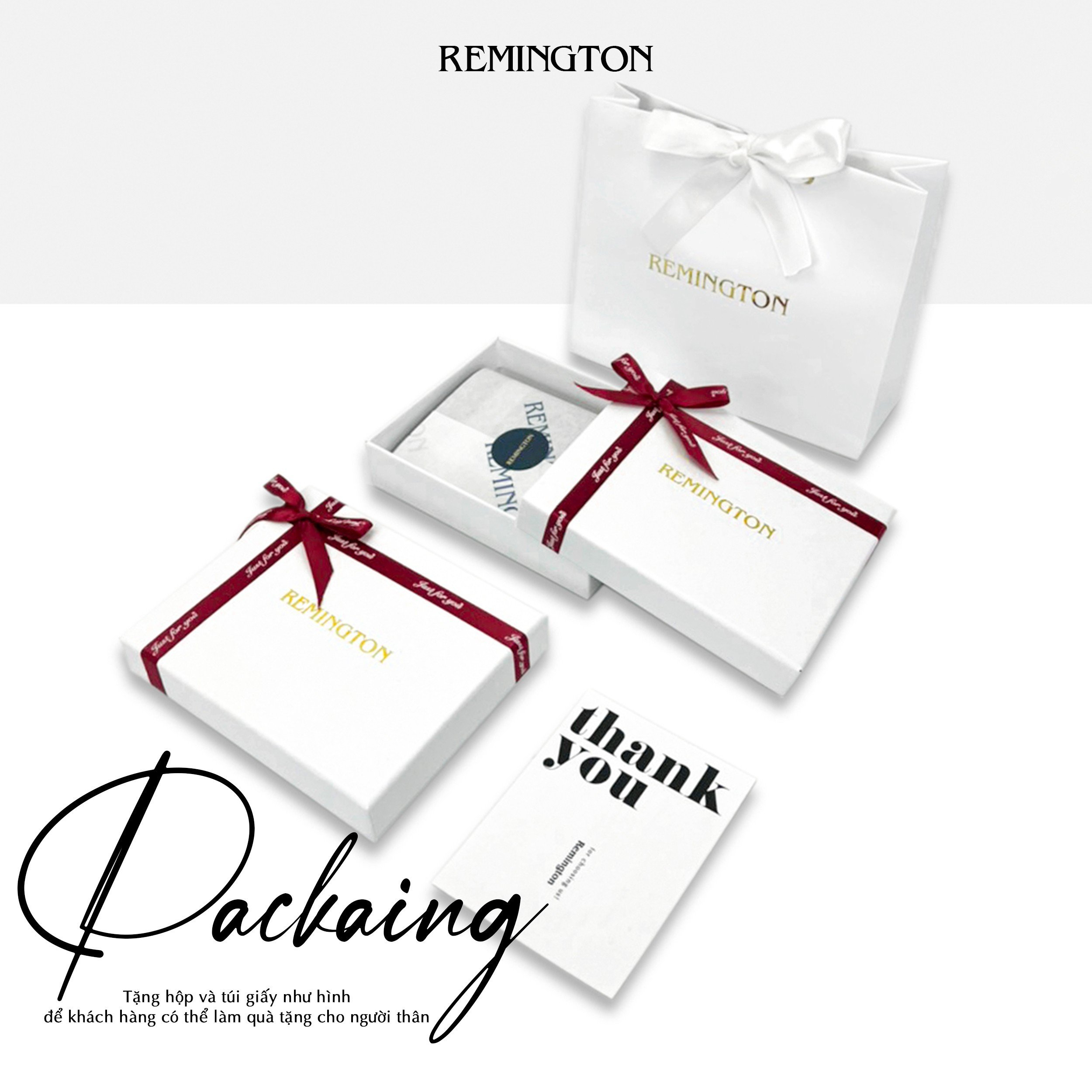 Ví nam mini Remington - Mark Wallet miễn phí in 3 ảnh và tặng kèm hộp, túi giấy làm quà tặng cho người yêu hoặc bố_thumbnail_5