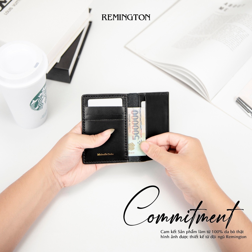 Ví nam mini nhỏ gọn CARD RYDER thiết kế tối giản da bò nappa cao cấp thương hiệu REMINGTON_thumbnail_7