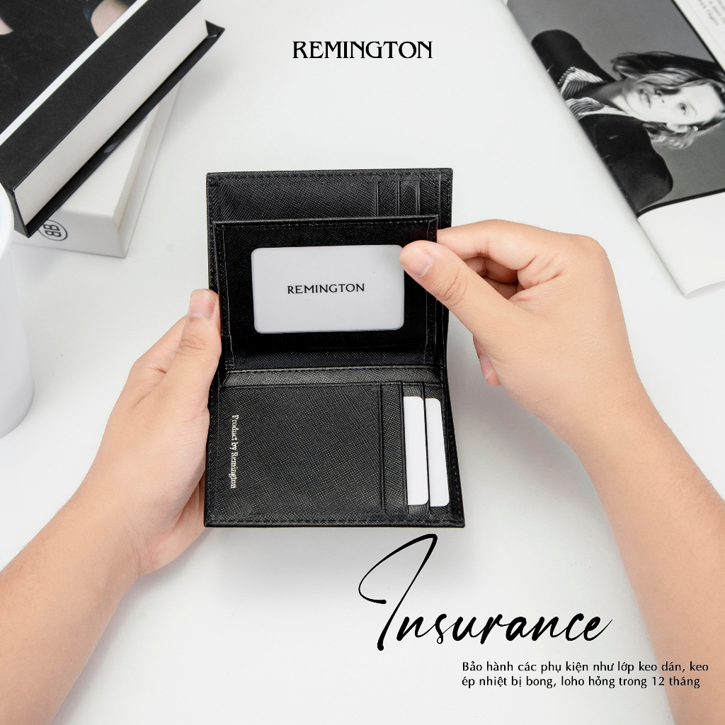 Ví nam Cao cấp Remington - Mark Wallet miễn phí in 3 ảnh và tặng kèm hộp, túi giấy làm quà tặng cho người yêu hoặc bố_thumbnail_8