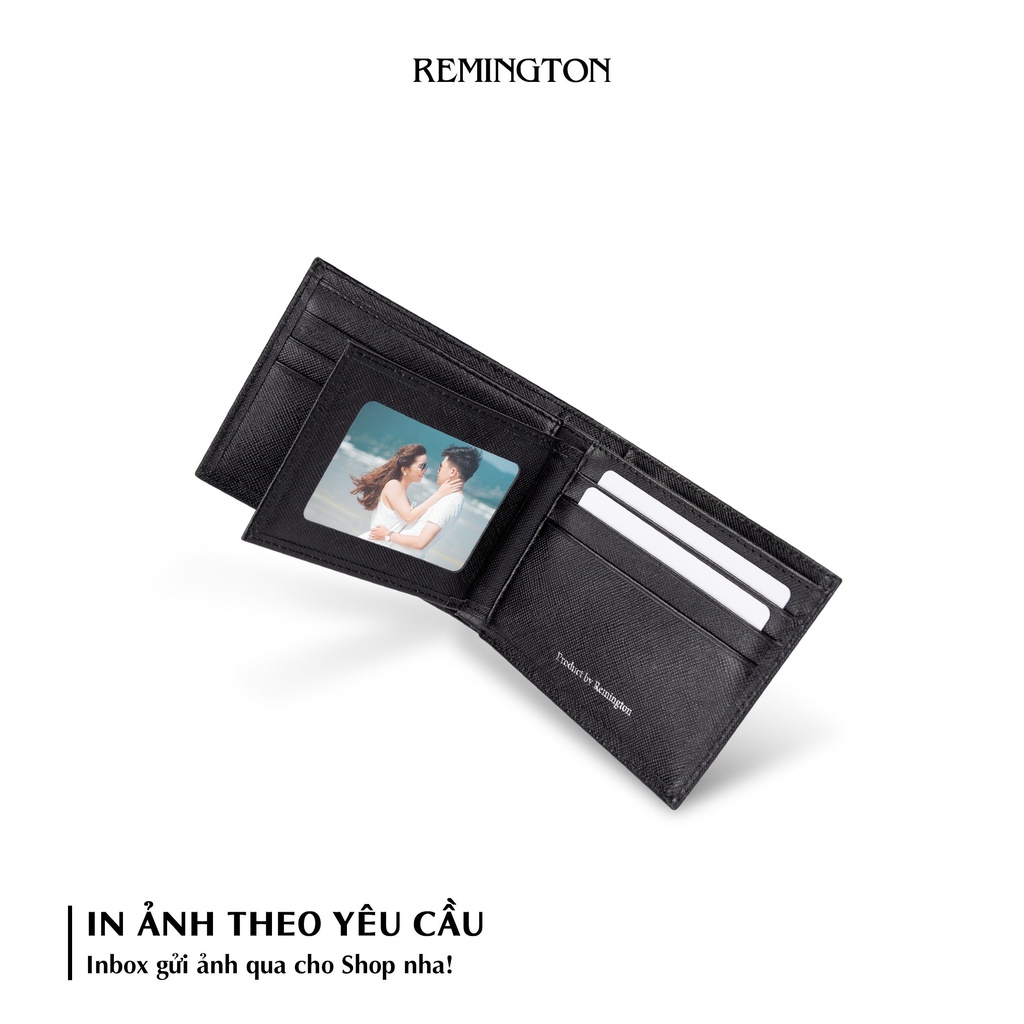 Ví nam mini Remington - Mark Wallet miễn phí in 3 ảnh và tặng kèm hộp, túi giấy làm quà tặng cho người yêu hoặc bố_thumbnail_3