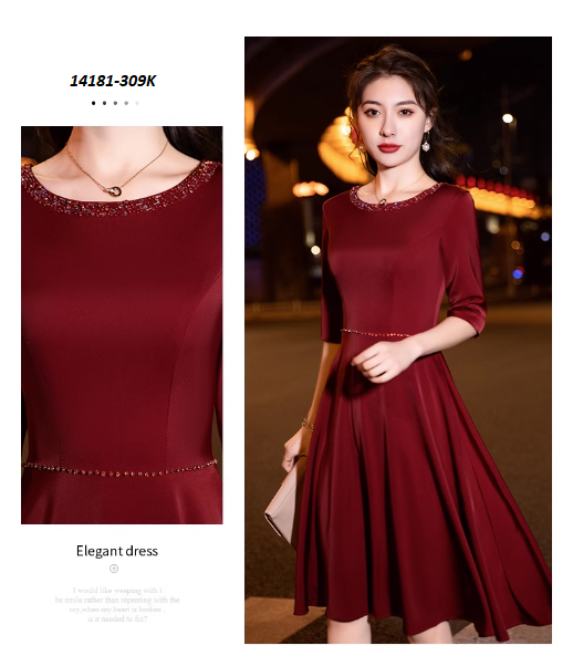 14181-Đầm xòe tay lở cổ tròn kết viền hạt (lụa nhung)_thumbnail_3