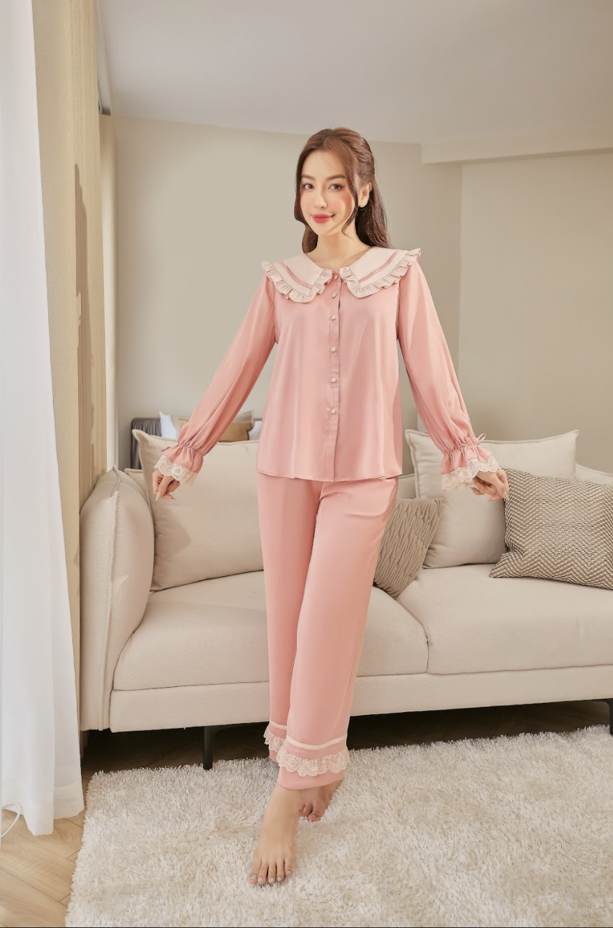 Bộ ngủ áo dài tay, quần dài BN412