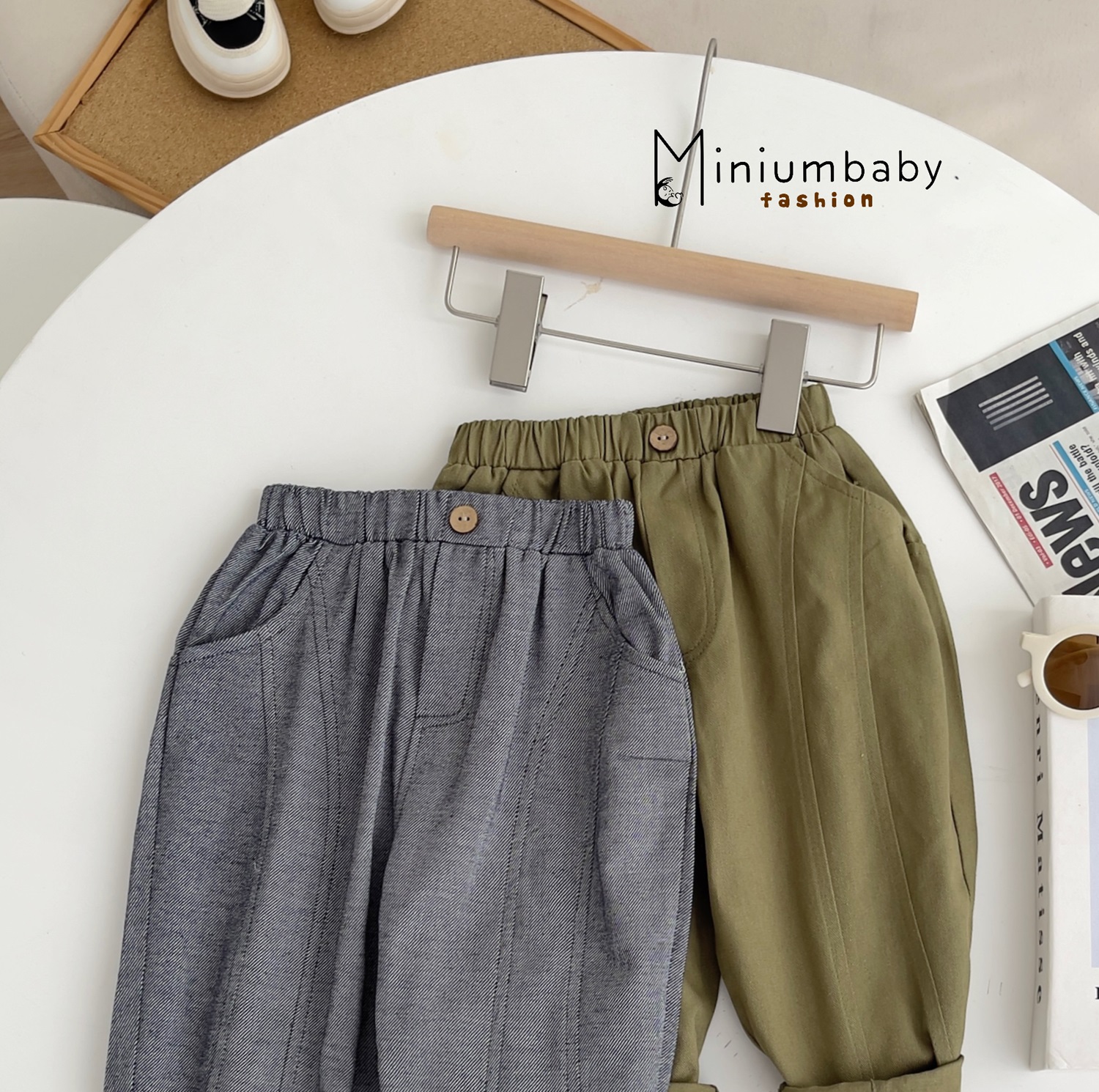 QD1665- quần kaki can 3 mảnh