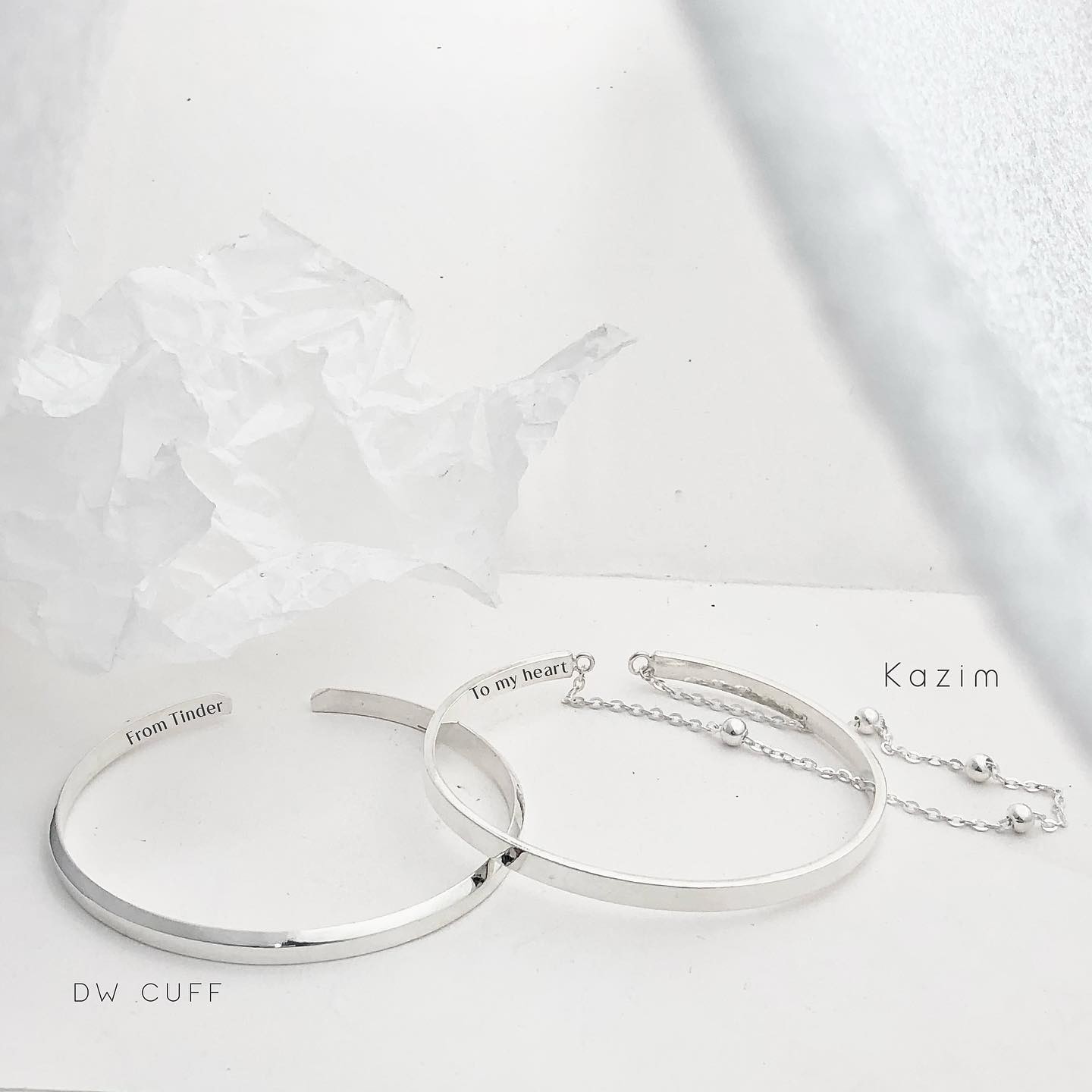 ĐT34 - Lắc tay đôi cứng hở (kèm charm xích)