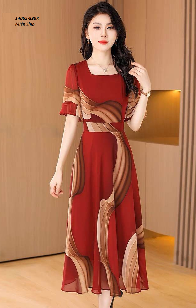 14065-Đầm maxi  tay loe in họa tiết ( voan in, lót thun)FREESHIP_thumbnail_0