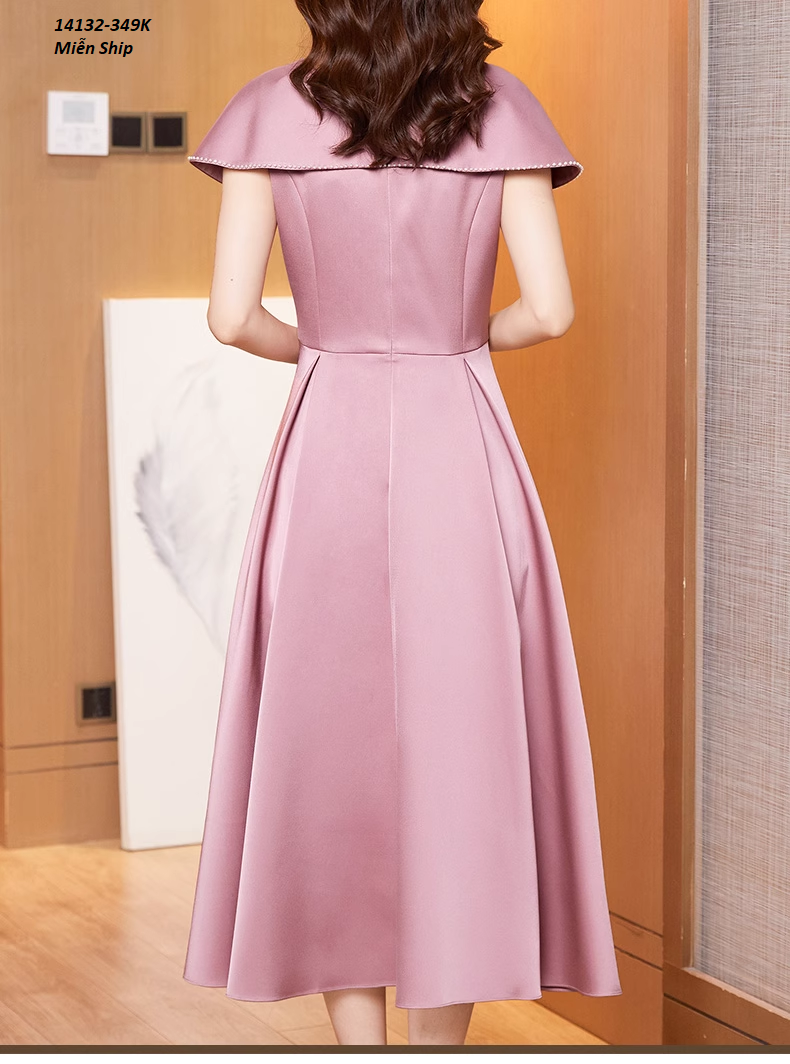 14132-Đầm xòe dự tiệc tay con viền hạt (lụa nhung)FREESHIP_thumbnail_2