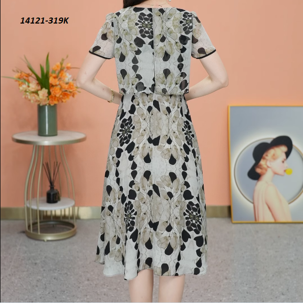 14121-Đầm voan hoa  giả kiểu rời cổ sen cách điệu ( voan)FREESHIP_thumbnail_1