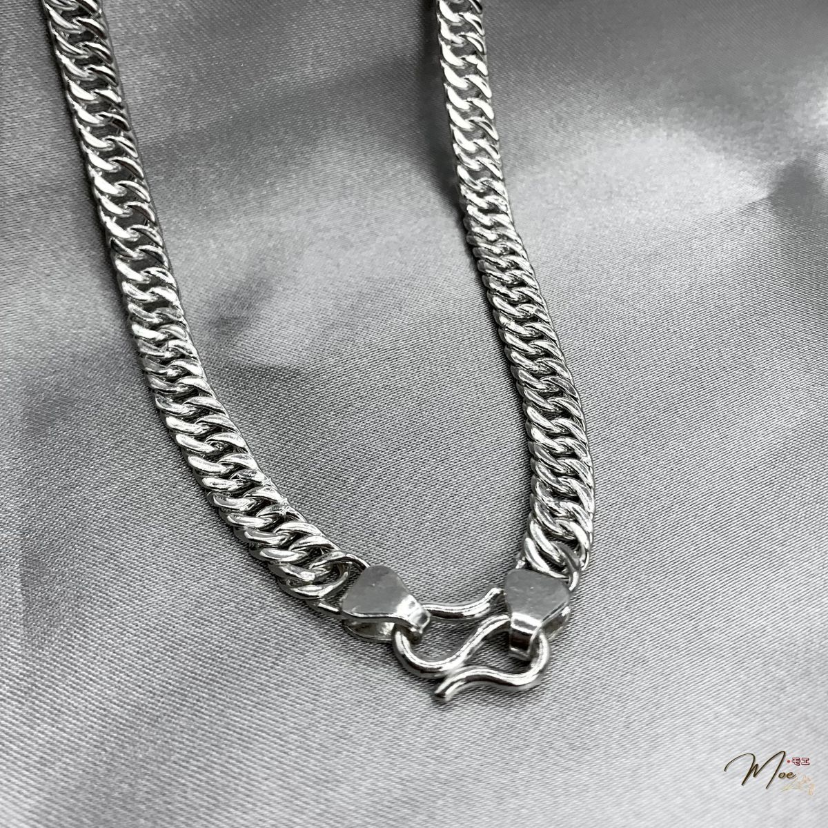 DN10 - Dây chuyền nam bản dẹt họng đơn mắt nhỏ (7c)