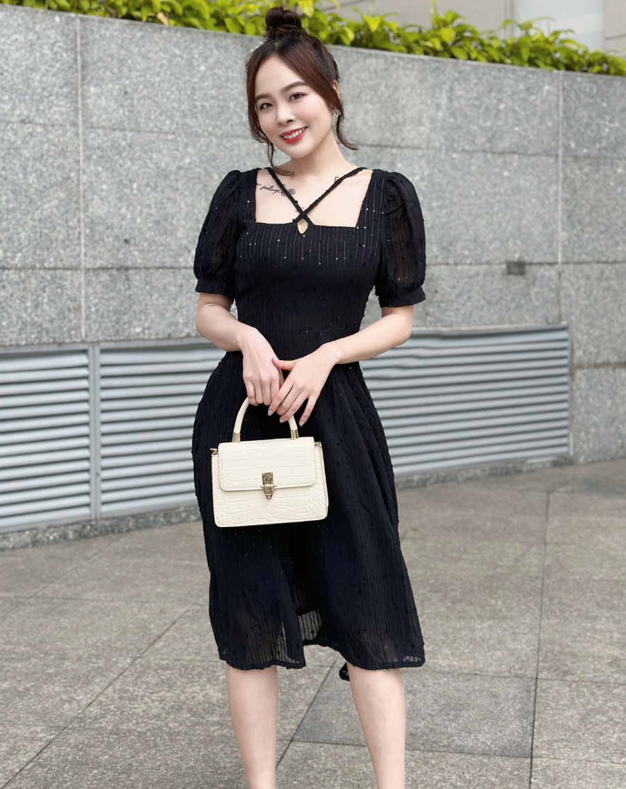 Đầm xòe dự tiệc cổ cách điệu_thumbnail_2