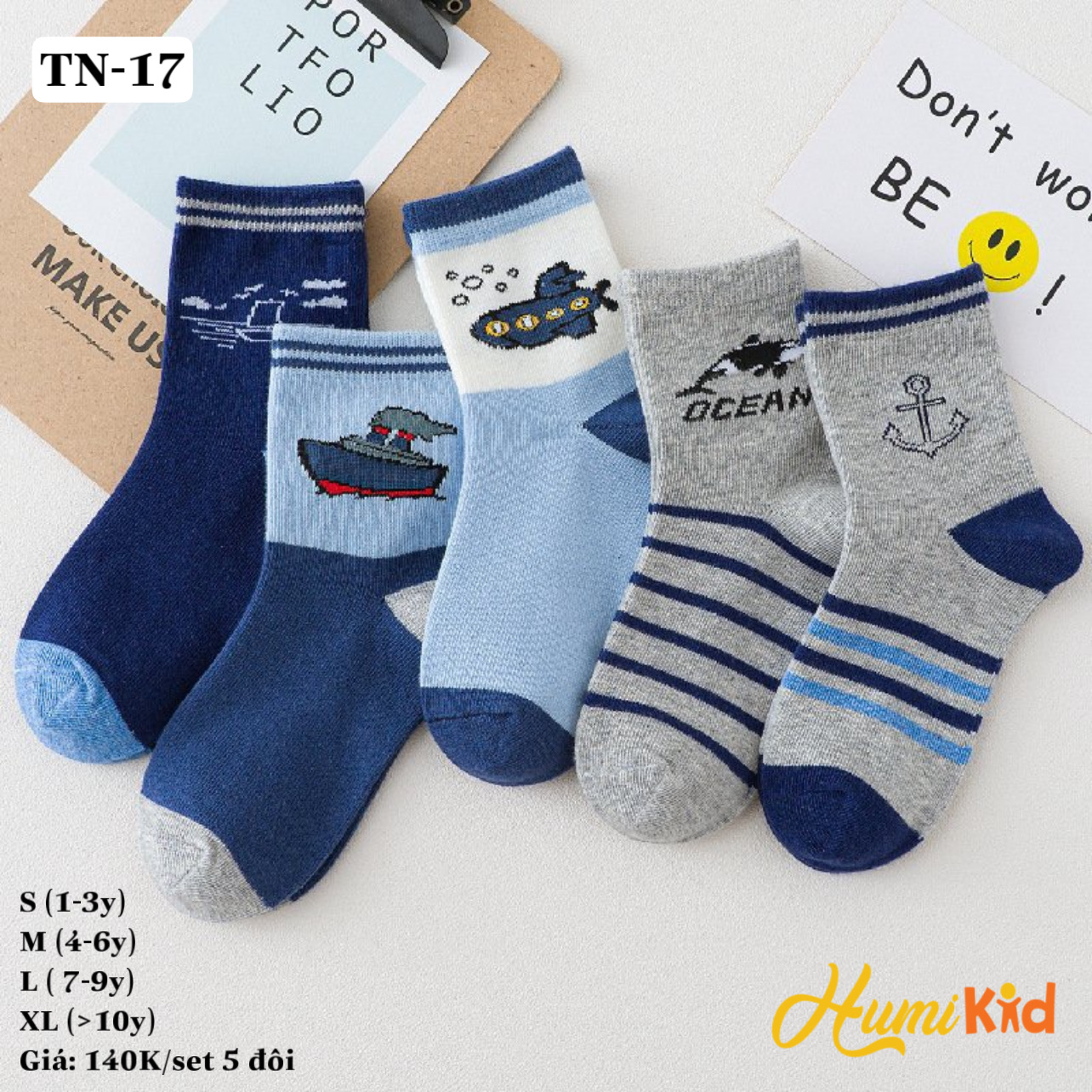 SET 5 TẤT/VỚ BÉ TRAI (TN17)