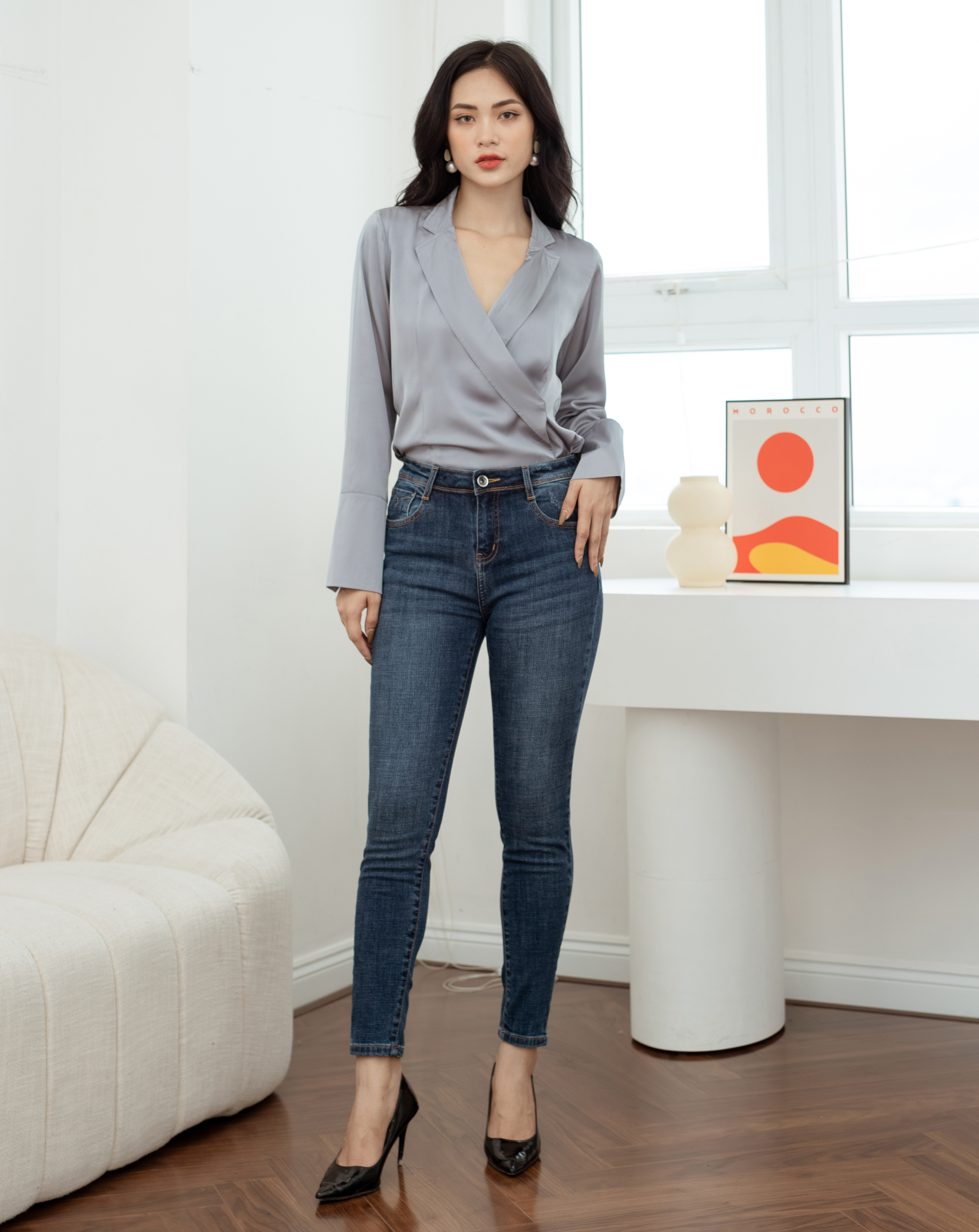 Áo kiểu cổ vest tay dài_thumbnail_5