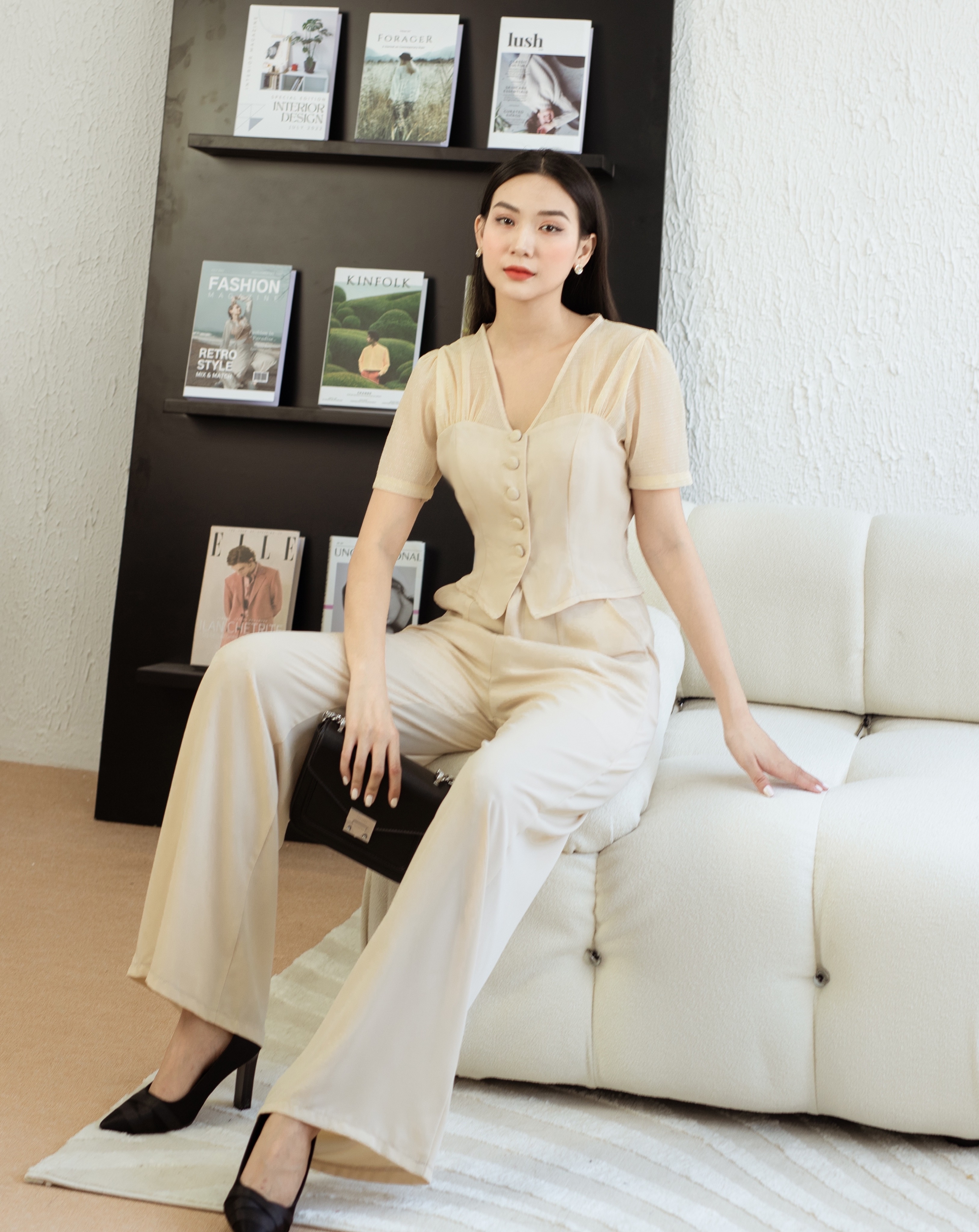 Set bộ áo kiểu cổ điển quần ống rộng_thumbnail_4