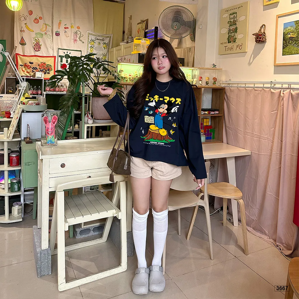 Áo thun boxy tay dài hoạt hình Chuột Miucho 3667_thumbnail_5
