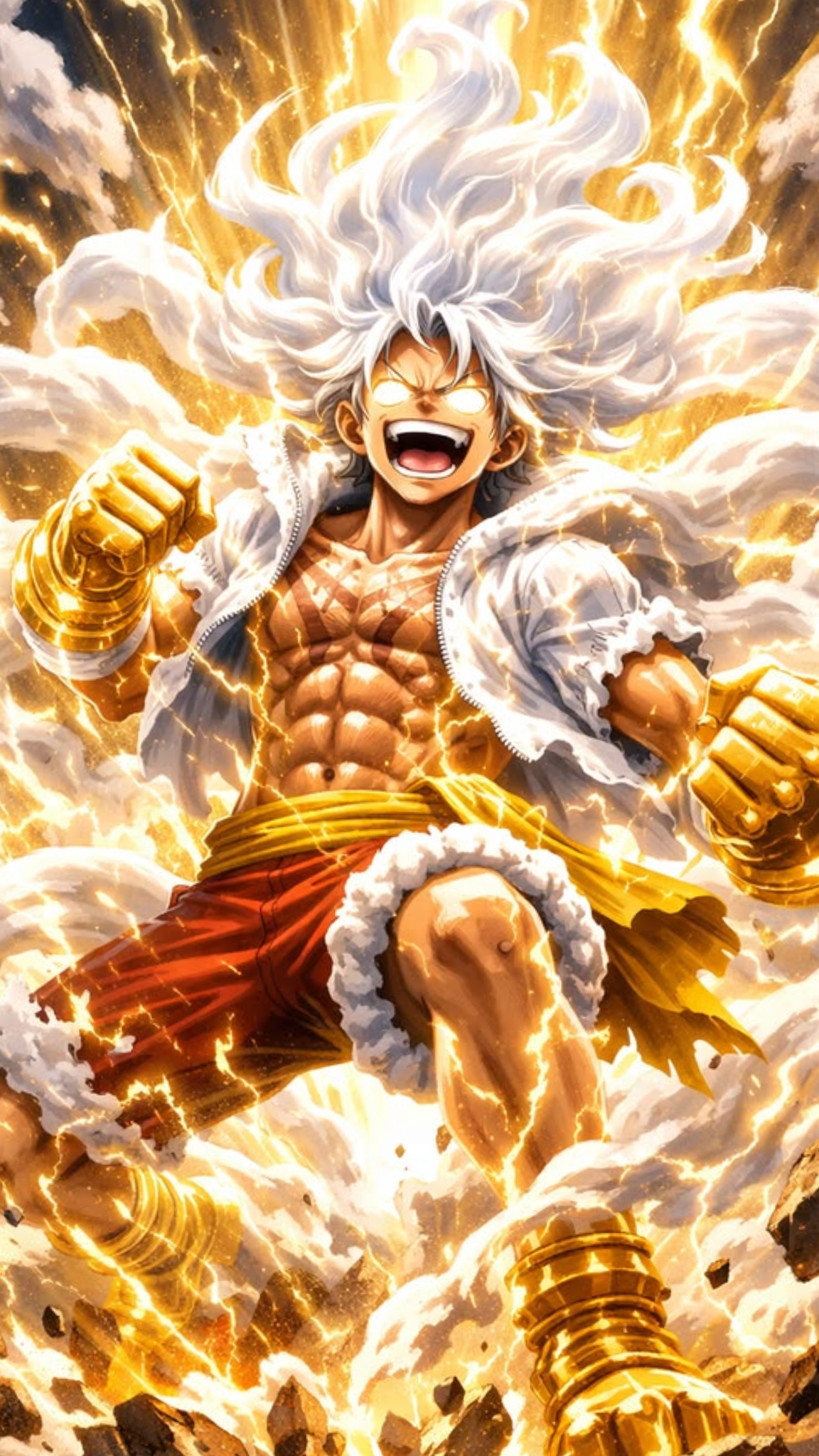 Luffy Gear 5 Thunder God Awakening — ANM-OP-272